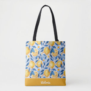 Tela Bolso de mano personalizado de limón