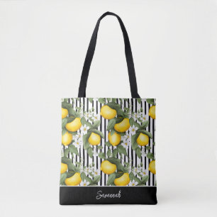 Tela Bolso de mano personalizado de limón