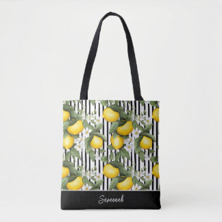 Tela Bolso de mano personalizado de limón