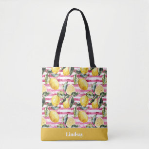 Tela Bolso de mano personalizado de limón