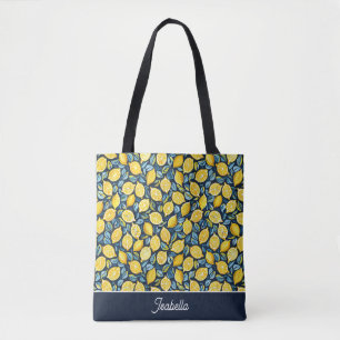 Tela Bolso de mano personalizado de limón
