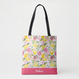 Tela Bolso de mano personalizado de limón