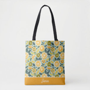 Tela Bolso de mano personalizado de limón