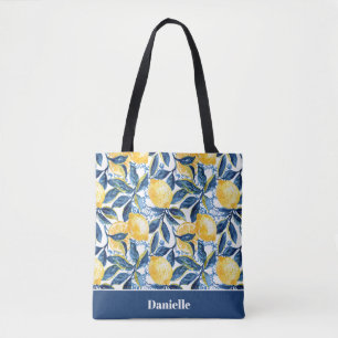 Tela Bolso de mano personalizado de limón