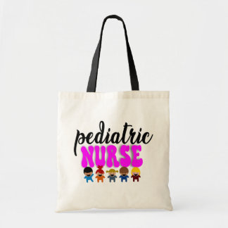 Tela Bolso de mano personalizado, enfermera pediátrica,