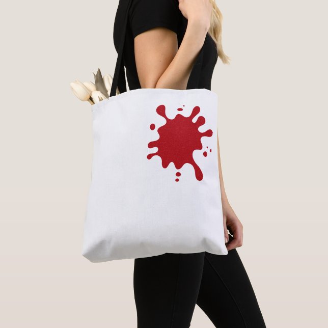 Tela Bolso de mano personalizado – impresión de salpica (Detalle)