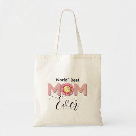 Tela Bolso de mano personalizado 'La mejor mamá del mun