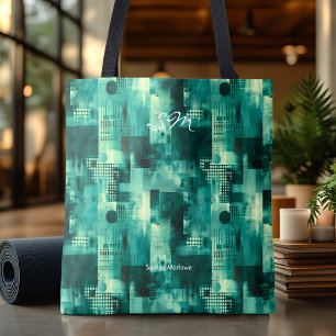 Tela Bolso de mano personalizado monocromático en verde