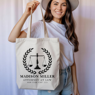 Tela Bolso de mano personalizado para abogado, regalo d