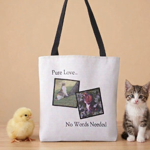 Tela Bolso de mano personalizado para amante de mascota