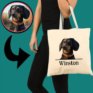 Tela Bolso de mano personalizado para Dachshund – Retra