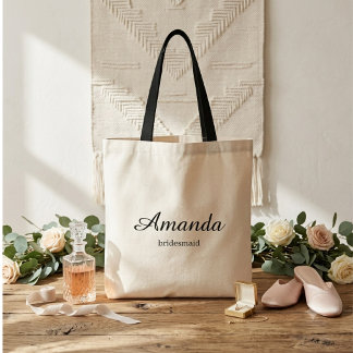 Tela Bolso de mano personalizado para dama de honor