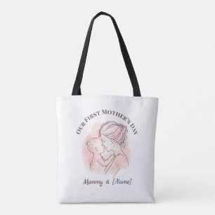 Tela Bolso de mano personalizado para el primer día de