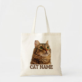 Tela Bolso de mano personalizado para gato con foto | G