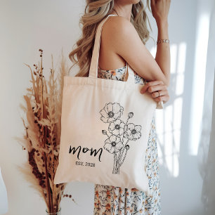 Tela Bolso de mano personalizado para mamá, regalo de b