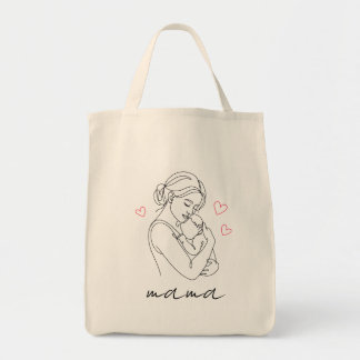 Tela Bolso de mano personalizado para mamá, regalo para