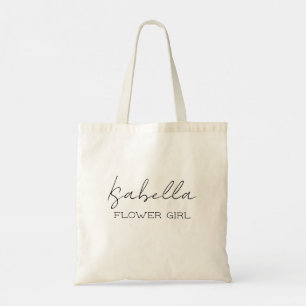 Tela Bolso de mano personalizado para niña de las flore