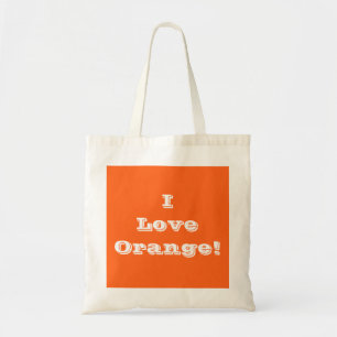 Tela Bolso de mano que amo Naranja