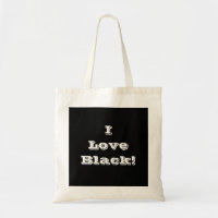 Bolso de mano que amo negro