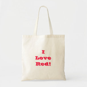 Tela Bolso de mano que amo rojo