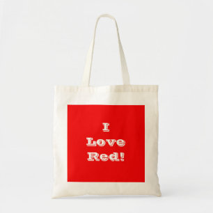 Tela Bolso de mano que amo rojo