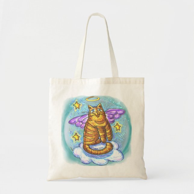 Tela Bolso de mano Rambo Kitty Cat Angel (Frente)