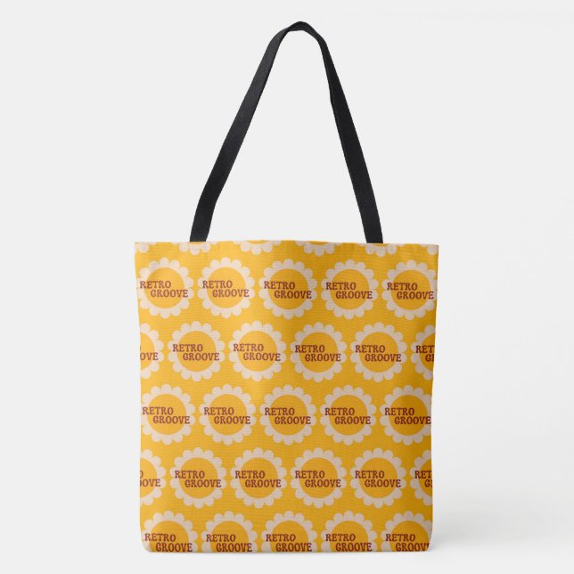 Tela Bolso de mano Retro Groove (Anverso)