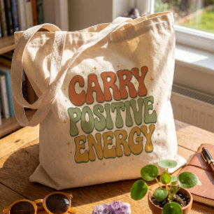 Tela Bolso de mano retro groovy que transmite energía p