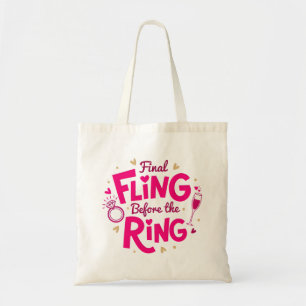 Tela Bolso de mano rosa Final Fling Before the Ring