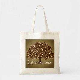 Tela Bolso de mano rústico de árbol iluminado vintage