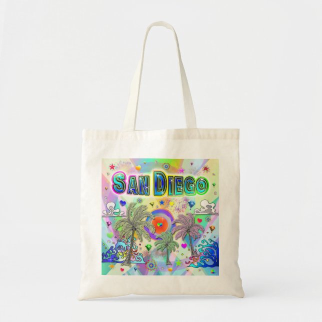 Tela Bolso de mano San Diego Deep Dream (Frente)