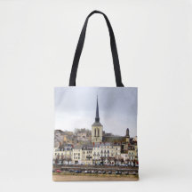 Bolso de mano Saumur River Bank Scene All Over Pri