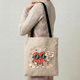 Tela Bolso de mano Single & Loving It Regalo divertido 