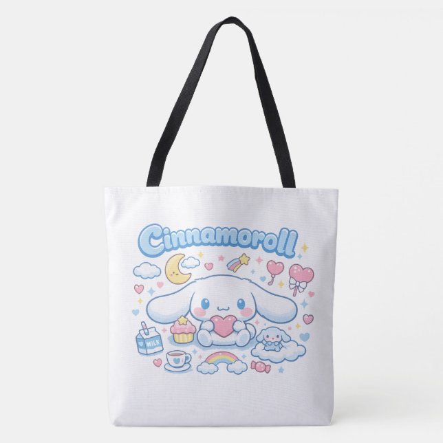Tela Bolso de mano soñado de Cinnamoroll ☁️🎀 (Anverso)