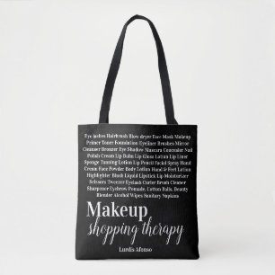 Tela Bolso de mano Terapia de compras de maquillaje