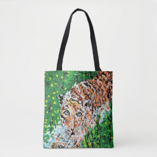Tela Bolso de mano Tigre