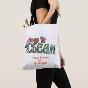 Tela Bolso de mano transparente con nombre y foto perso