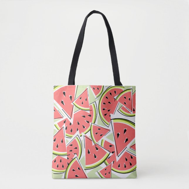 Tela Bolso de mano verde de sandía (Anverso)