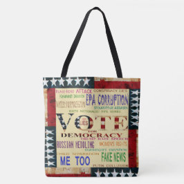 Tela Bolso de mano Vote por la Democracia