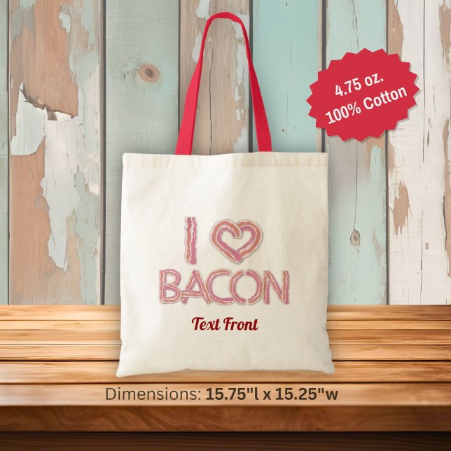 Tela Bolso de 'Me encanta el tocino' (Subido por el creador)