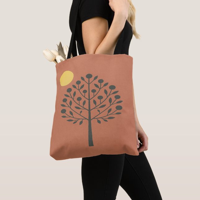 Tela Bolso de mimbre de terracota (Detalle)