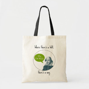 Tela Bolso de motivación divertido de Punny William