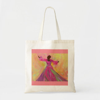 Tela Bolso de mujer africana bailando Tote