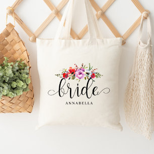 Tela Bolso de novia con ramo floral