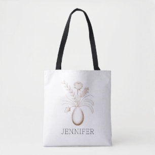 Tela Bolso de Pascua Botánico Personalizado