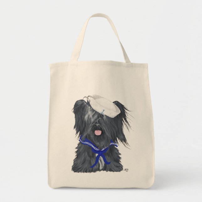 Tela Bolso de Playa Marinero Terrier Skye (Frente)