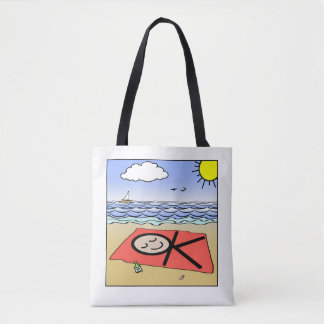 Tela bolso de playa OK