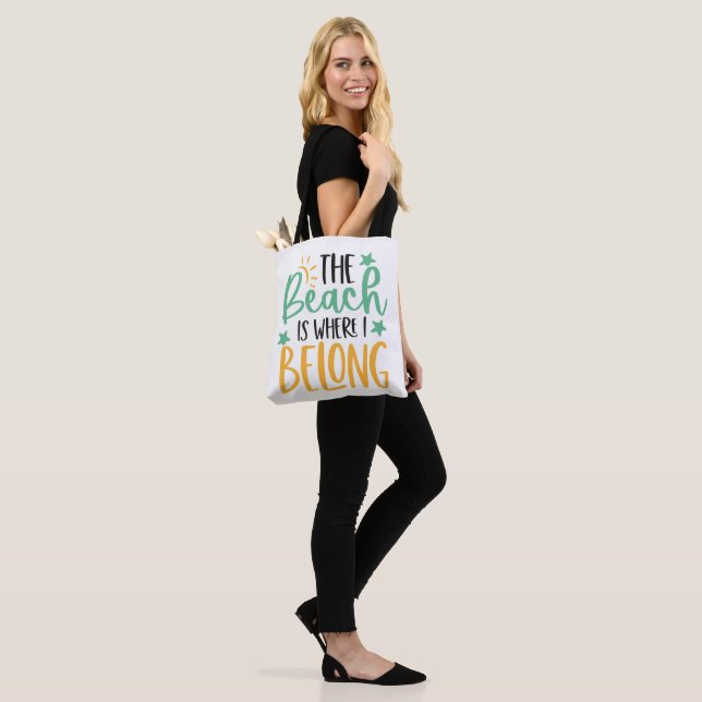 Tela Bolso de playa personalizado (Puesto)
