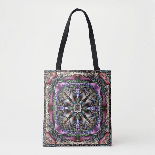 Tela bolso de plumas y estrellas (Anverso)