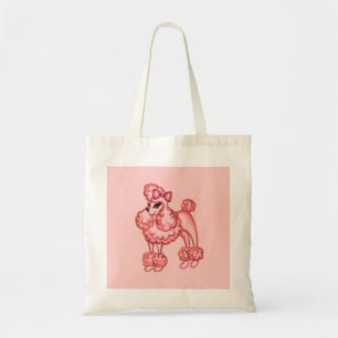 Tela Bolso de Poodle Rosa